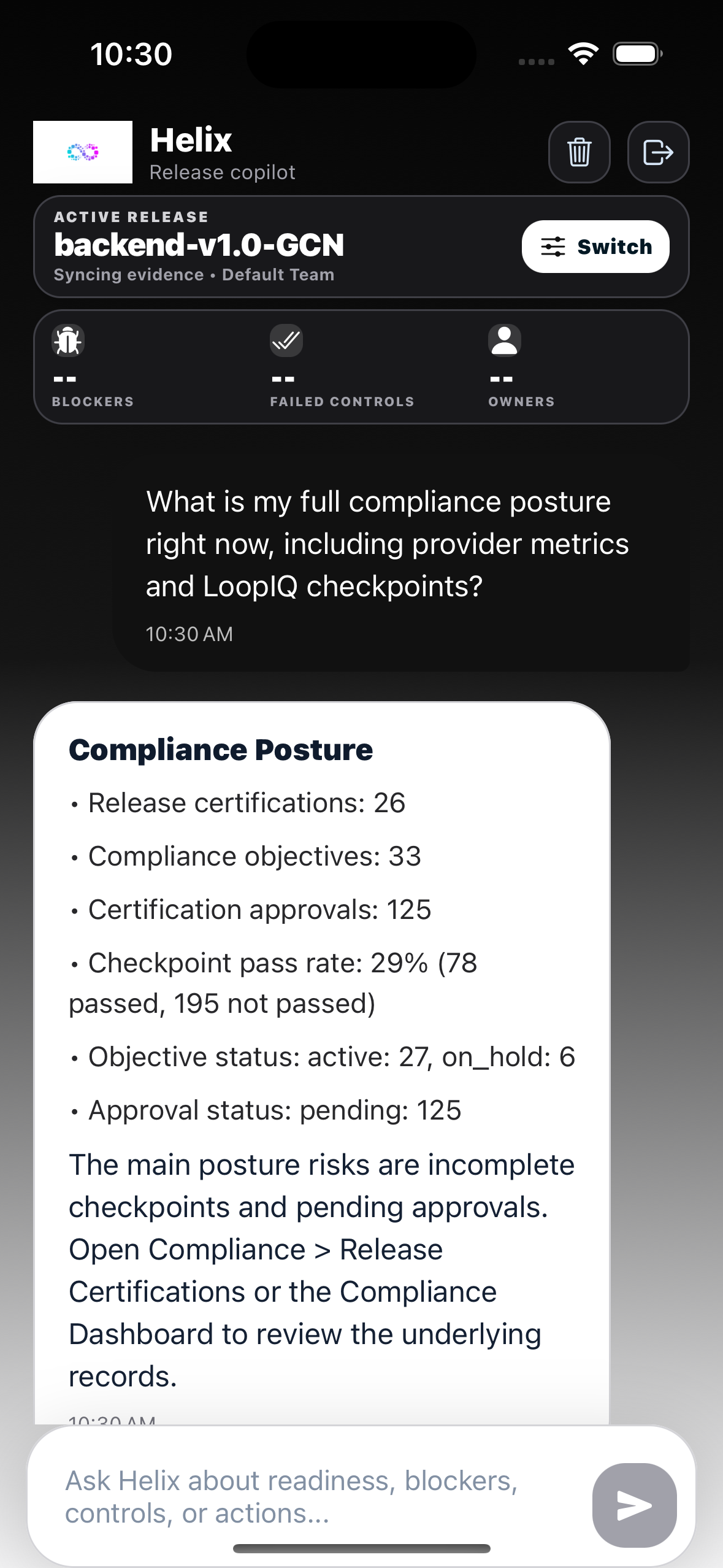 Compliance posture, in numbers