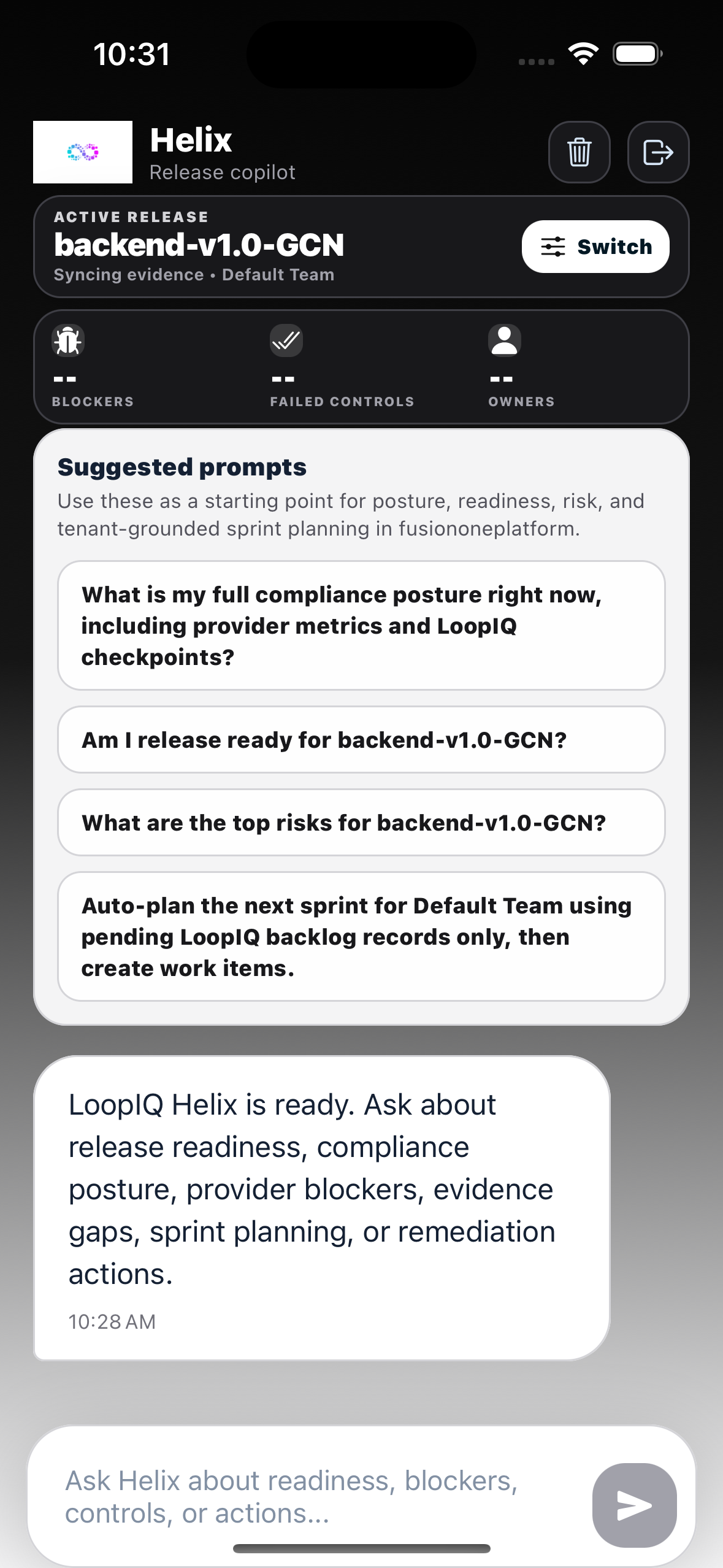 Suggested prompts